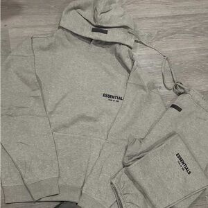 Essentials Dark Oat Men's Hoodie